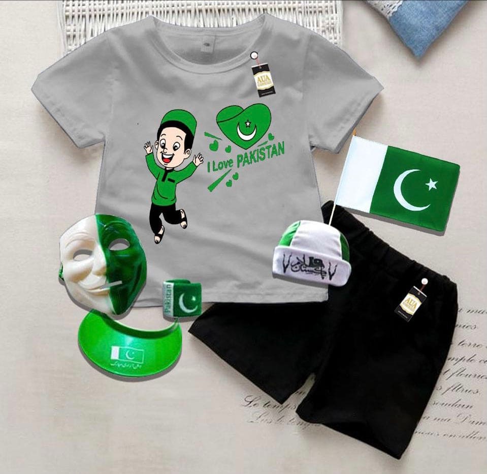 I Love Pakistan Kid Suit, 14 August Kids Dress, Pakistan Independence Day Kid Dress I Love Pakistan Kid Suit, 14 August Kids Dress, Pakistan Independence Day Kid Dress